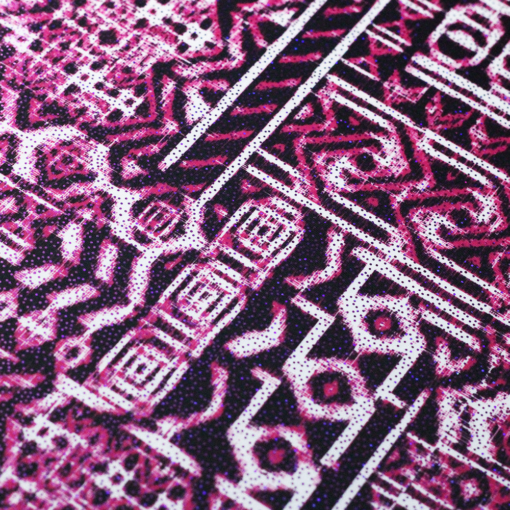 Ethnic Kat Polyester Spandex Fabric - Assorted Colors, African Tribal Print, 58/60" Width (1 Yard)