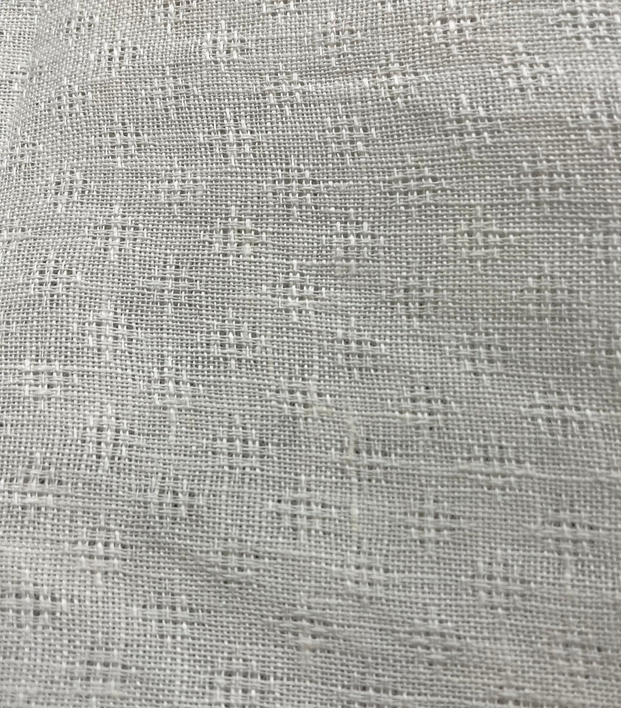 1 Yard Ivory Diamond Jacquard Linen Natural Craft Fabric 60" Width