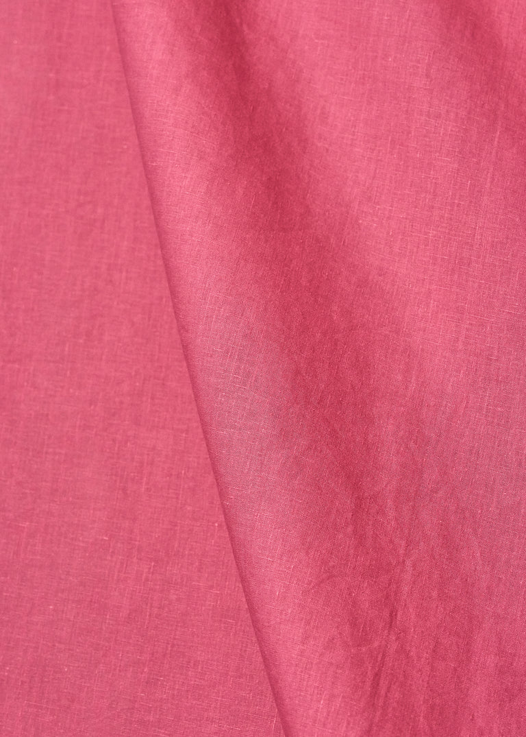 1 Yard Hot Pink Softened Linen Fabric, Lightweight Solid 62 Inches Wide for Apparel and Crafting