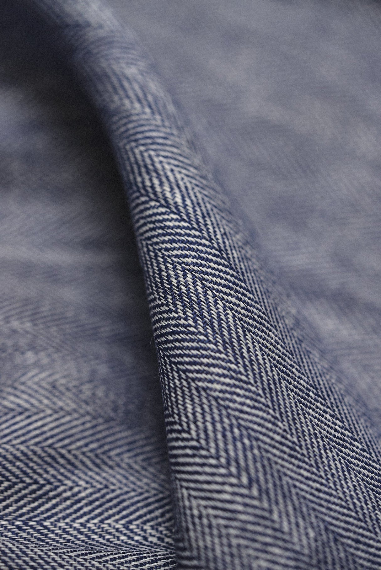 1 Yard Linen Novelty Herringbone Yarn Dyed Fabric Royal Color 54" Width