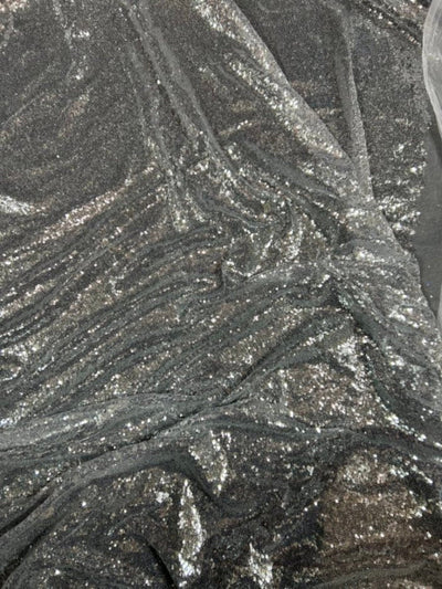 1 Yard Glitz Sequin Fabric Sparkling Mesh Polyester for Costumes Events and Decorations