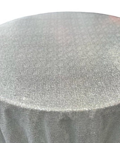 1 Yard Glitz Sequin Tablecloth Round 120 Inch Sparkling Polyester Linen for Weddings and Events