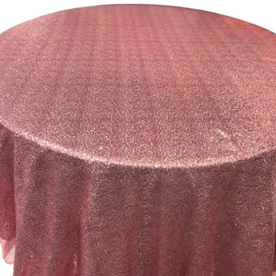 1 Yard Glitz Sequin Round Tablecloth 90 Inches Sparkle Polyester Cover for Party and Wedding Decor