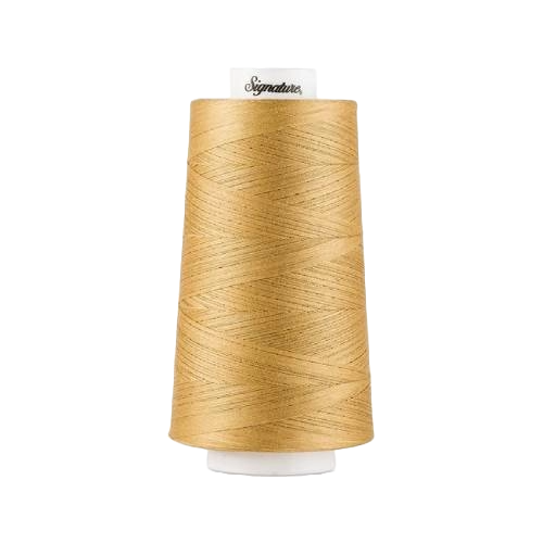 1 Pack of 6000 Yard Gold Spools Sewing Thread All Purpose 100% Spun Polyester Overlock Cone