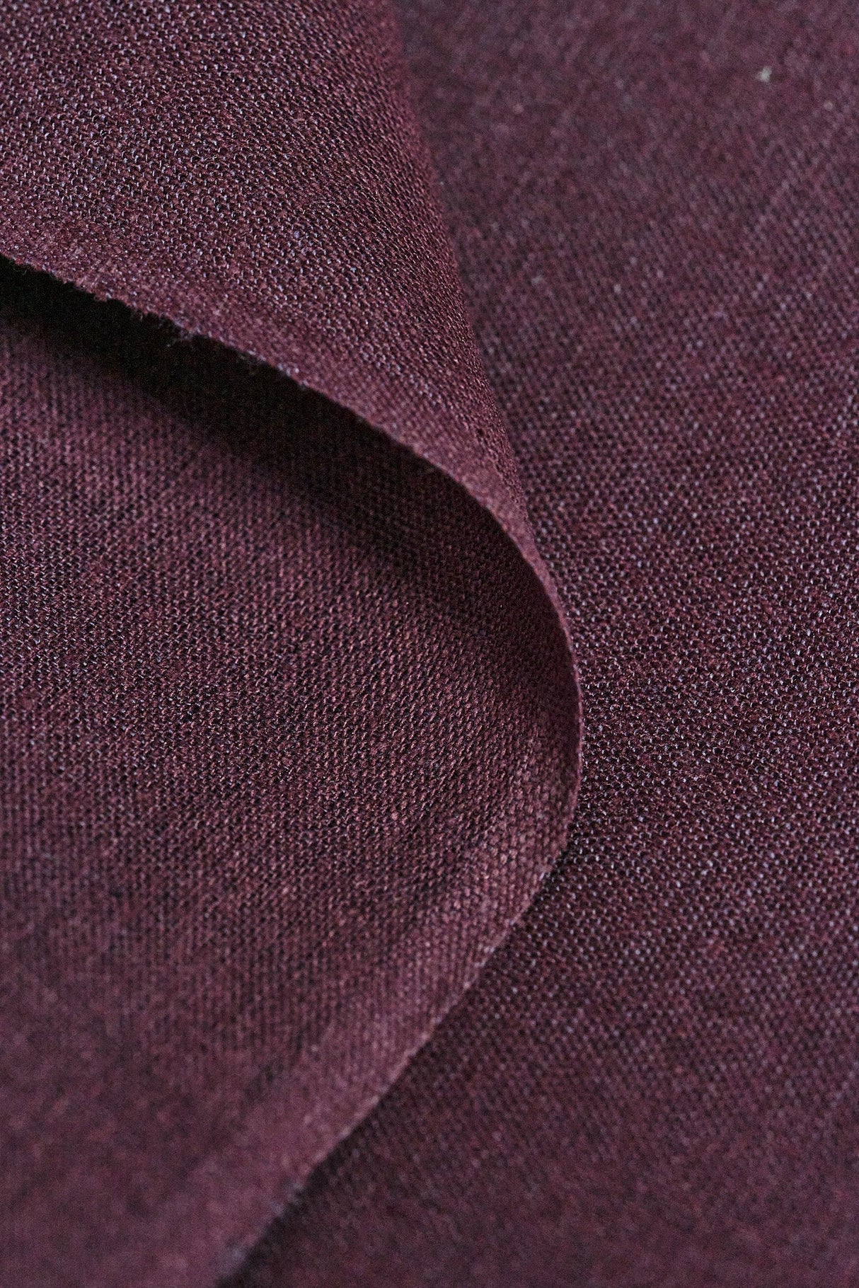 1 Yard Grape Linen Silk Blend Fabric Midweight Woven Soft Flat Finish 54" Width