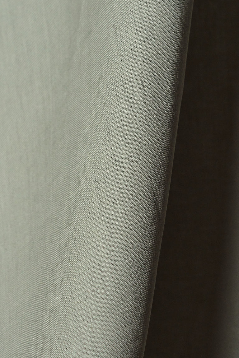 1 Yard Flat Greystone Pure Linen Fabric Midweight 5.5 oz 54 Inches Wide