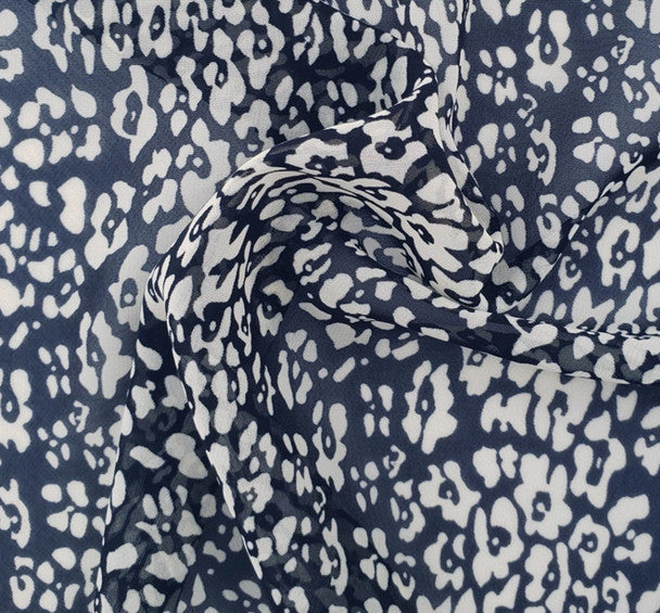 1 Yard Elegant Blush Hi Multi Chiffon Lightweight Polyester with Flowing Drape, 58/60" Wide