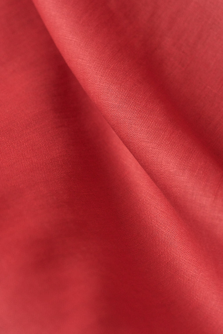 1 Yard Honeysuckle Pure Linen Fabric 5.5 oz, Stone Washed Midweight 54 Inch Solid Weave