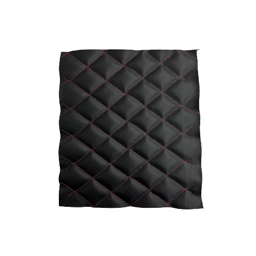 Diamond Quilted Vinyl Fabric Faux Leather with Foam Backing, 54" Wide, Ideal for Upholstery & Crafts