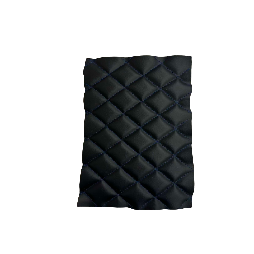 Diamond Quilted Vinyl Fabric Faux Leather with Foam Backing, 54" Wide, Ideal for Upholstery & Crafts