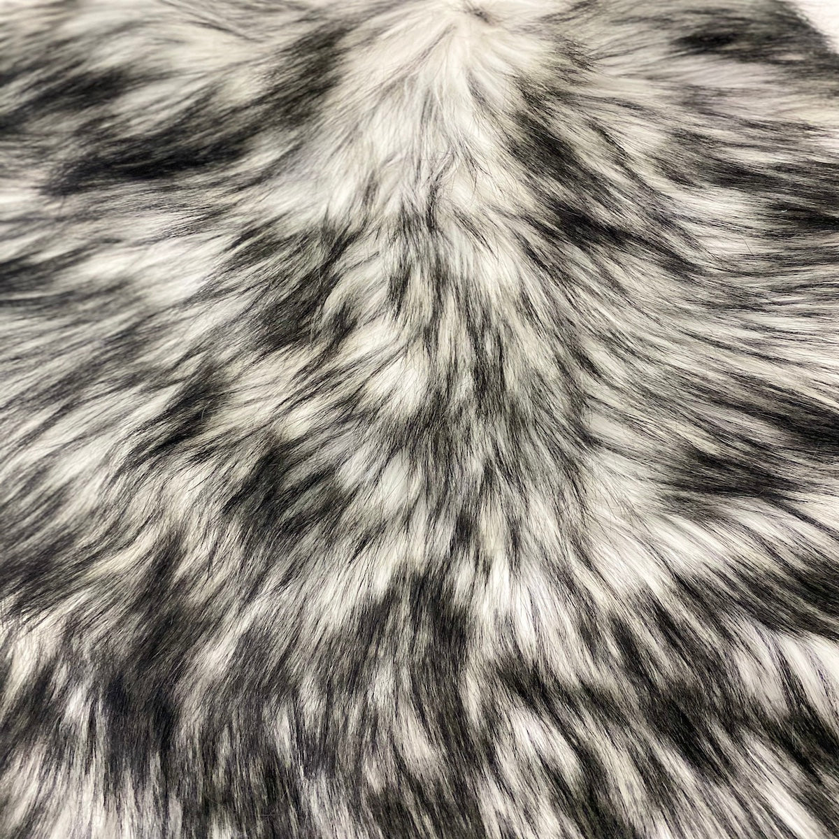 1 Yard Husky Print Long Pile Shaggy Faux Fur Fabric 60" Width