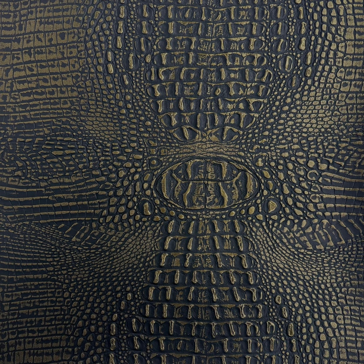 1 Yard Mugger Two Tone Gator Faux Leather Vinyl Fabric