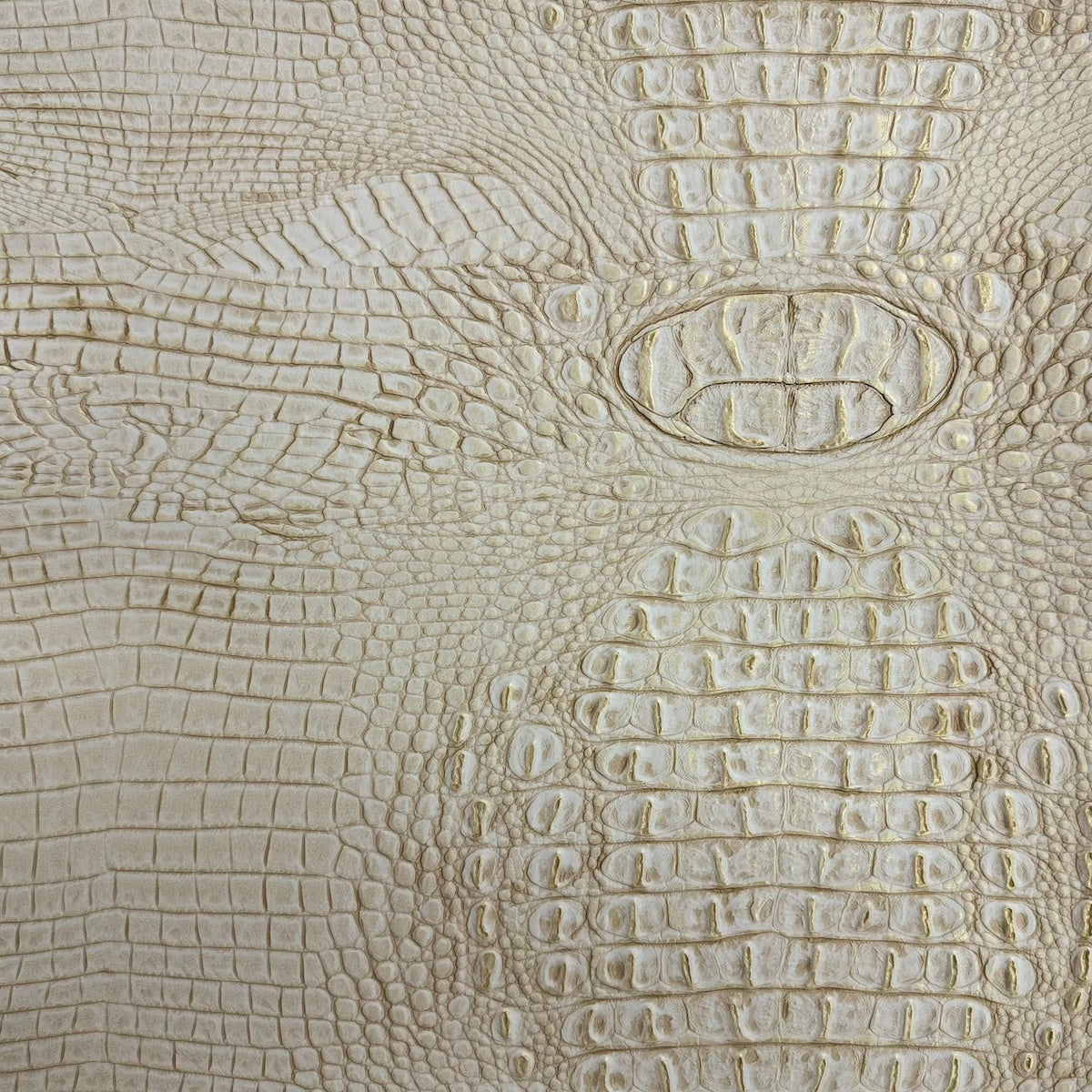 1 Yard Mugger Two Tone Gator Faux Leather Vinyl Fabric