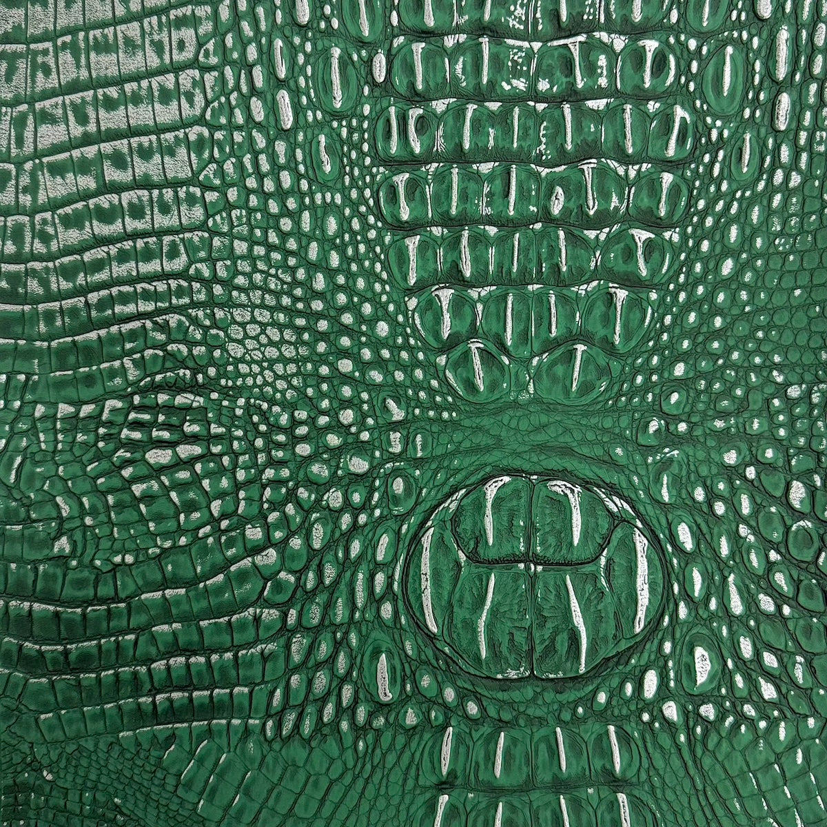 1 Yard Mugger Two Tone Gator Faux Leather Vinyl Fabric