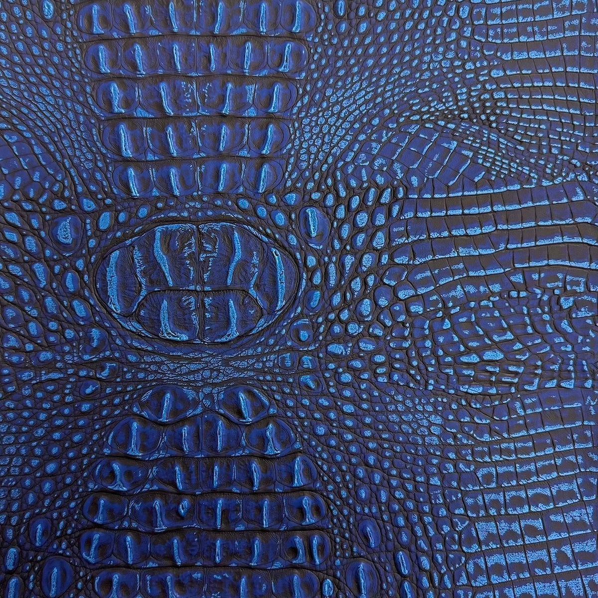 1 Yard Mugger Two Tone Gator Faux Leather Vinyl Fabric