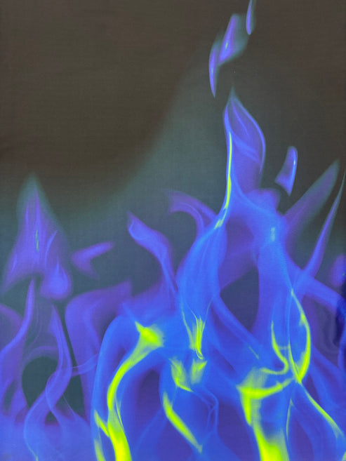 1 Yard Flame Print Spandex Fabric 58/60 Inches Wide for Swimwear and Activewear 58"/60" Width