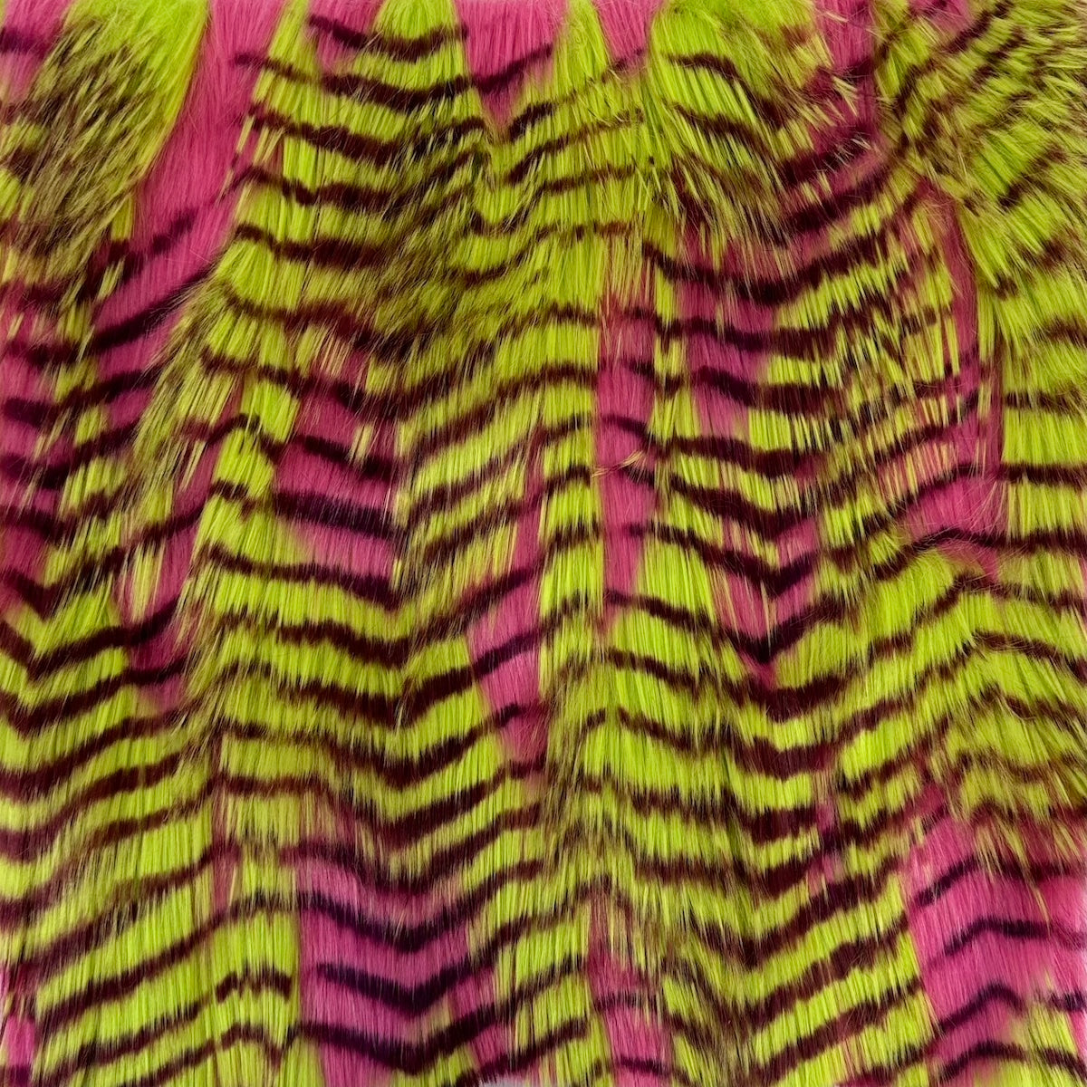 1 Yard Porcupine Feather Faux Fur Fabric 50% Acrylic / 50% Polyester
