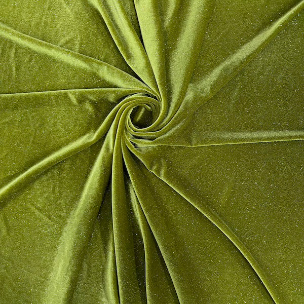 1 Yard Stretch Glitter Velvet Spandex Fabric 60" Wide Soft Shine Fabric for Cosplay & Crafts