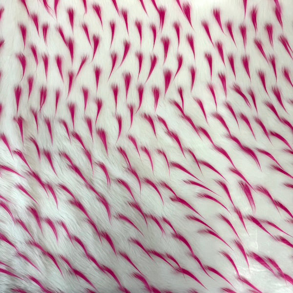 1 Yard Two Tone Spike Shaggy Faux Fur Fabric 100% Polyester