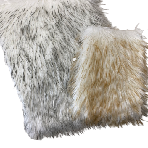 1 Yard Frost Tipped Husky Faux Fur Fabric  50% Acrylic, 50% Polyester