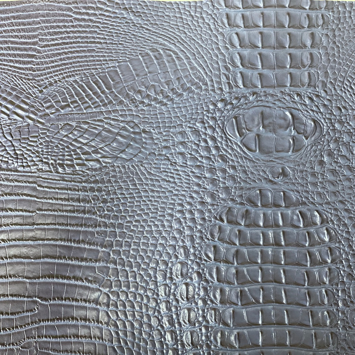 1 Yard Amazon 3D Embossed Gator Faux Leather Vinyl Fabric