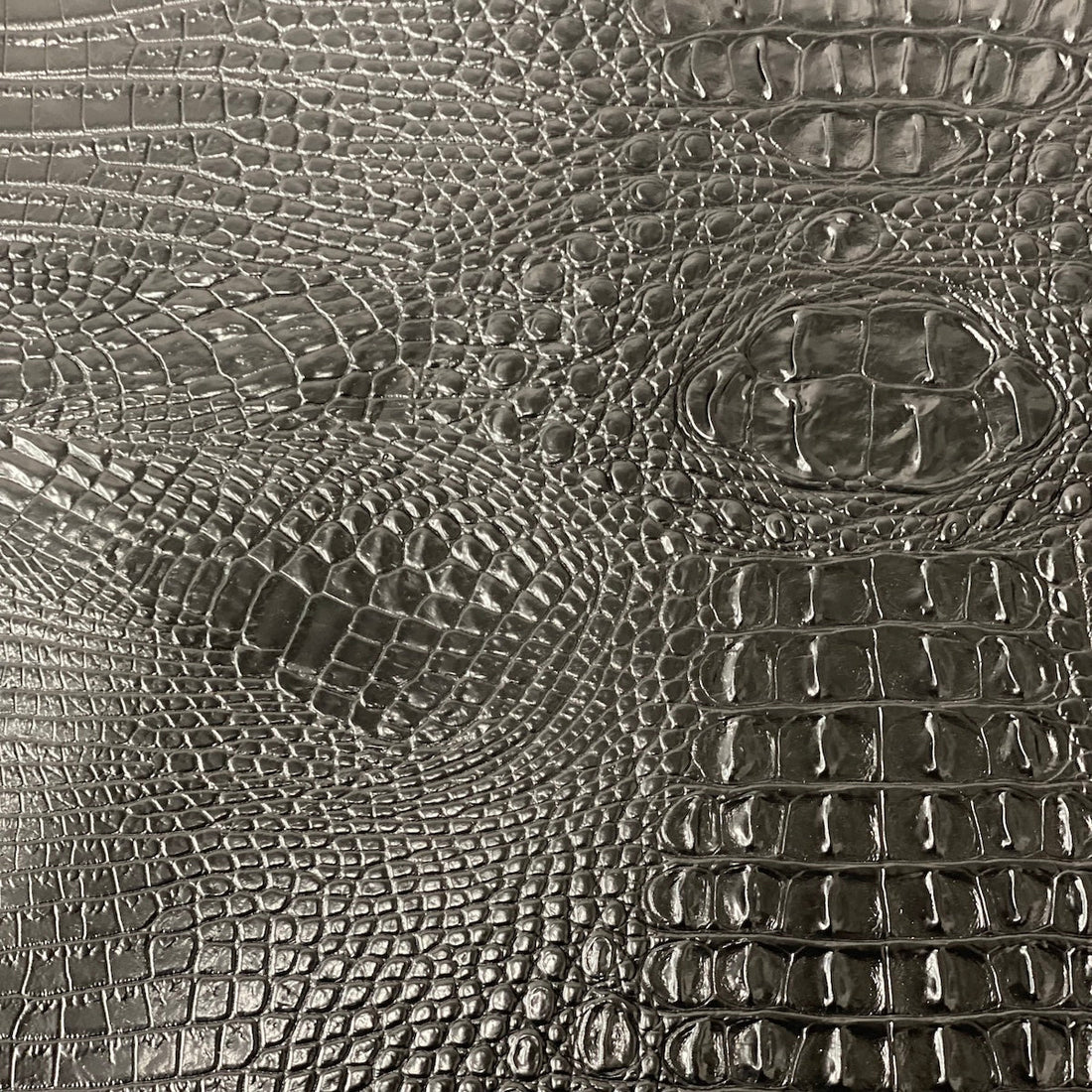 3D Embossed Gator Faux Leather Vinyl Fabric 56" Wide, Heavyweight Upholstery & Décor