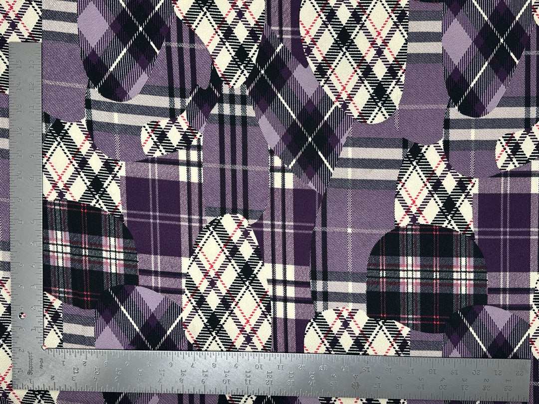 1 Yard Liverpool Knit Geometric Print Fabric Stretch Crepe Textured 60 Inch Width