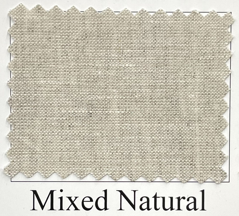1 Yard Light Mixed Natural Washed Pure Linen Fabric Midweight 2 Tone 60 Inches Wide
