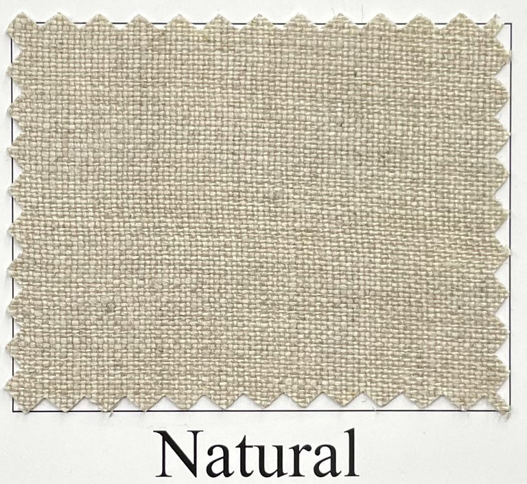 1 Yard Natural Pre Shrunk Pure Linen Fabric, Midweight Solid 60 Inches Wide