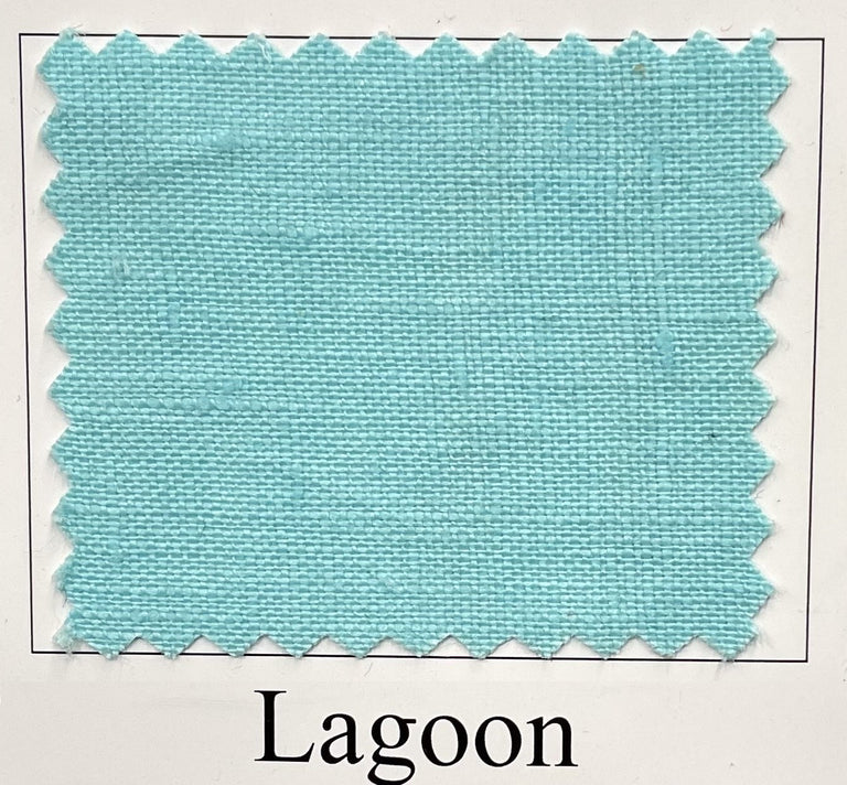 1 Yard Lagoon Pure Linen Fabric, Softened Midweight 5.5 oz 54 Inches Wide