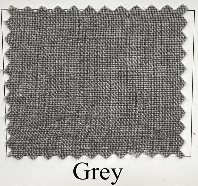 1 Yard Softened Grey Pure Linen Fabric Midweight 5.5 oz 54 Inches Wide