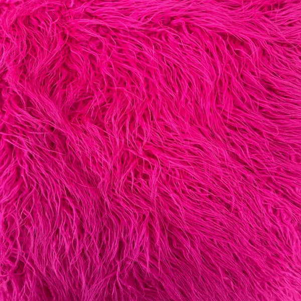 1 Yard Luxurious Mongolian Long Pile Faux Fur Fabric 58"/60" Width