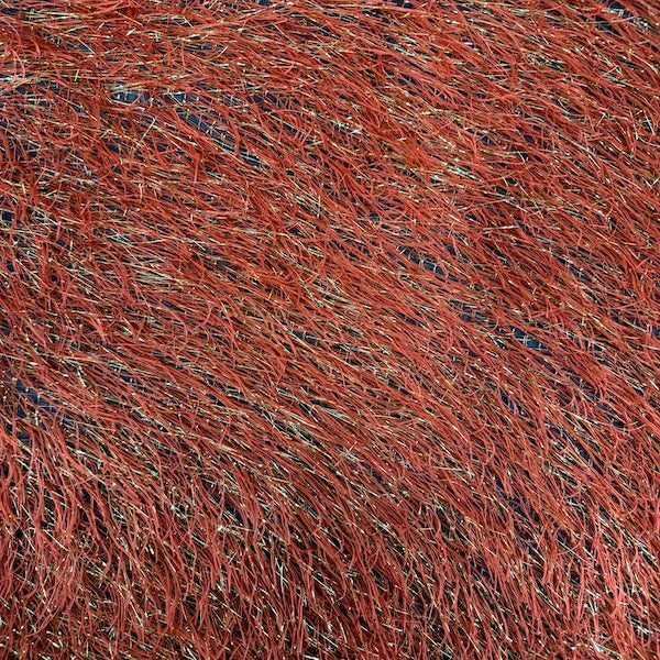 1 Yard Metallic Faux Fur Tinsel Ostrich Feather Fabric