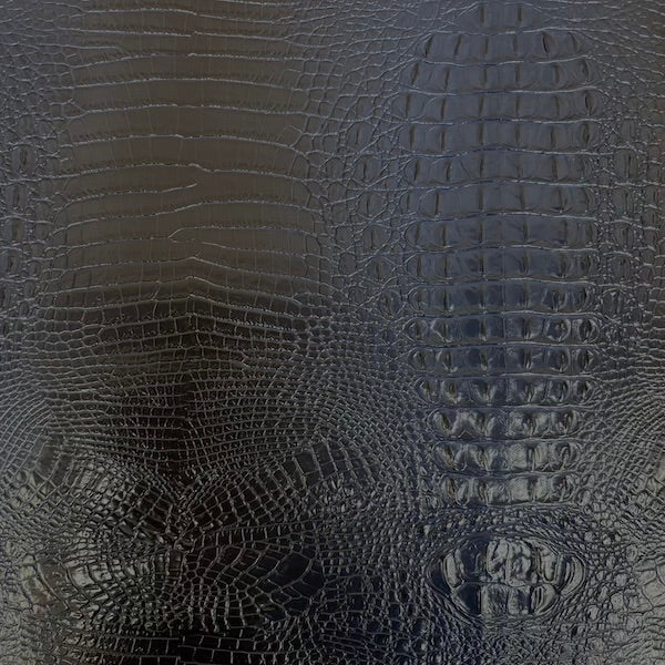 3D Embossed Gator Faux Leather Vinyl Fabric 56" Wide, Heavyweight Upholstery & Décor