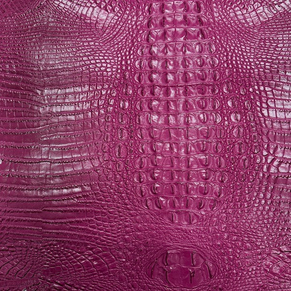3D Embossed Gator Faux Leather Vinyl Fabric 56" Wide, Heavyweight Upholstery & Décor