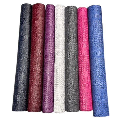 3D Embossed Gator Faux Leather Vinyl Fabric 56" Wide, Heavyweight Upholstery & Décor