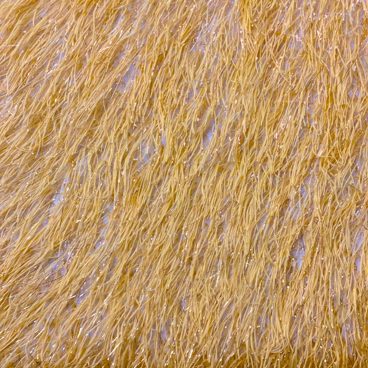 1 Yard Metallic Faux Fur Tinsel Ostrich Feather Fabric