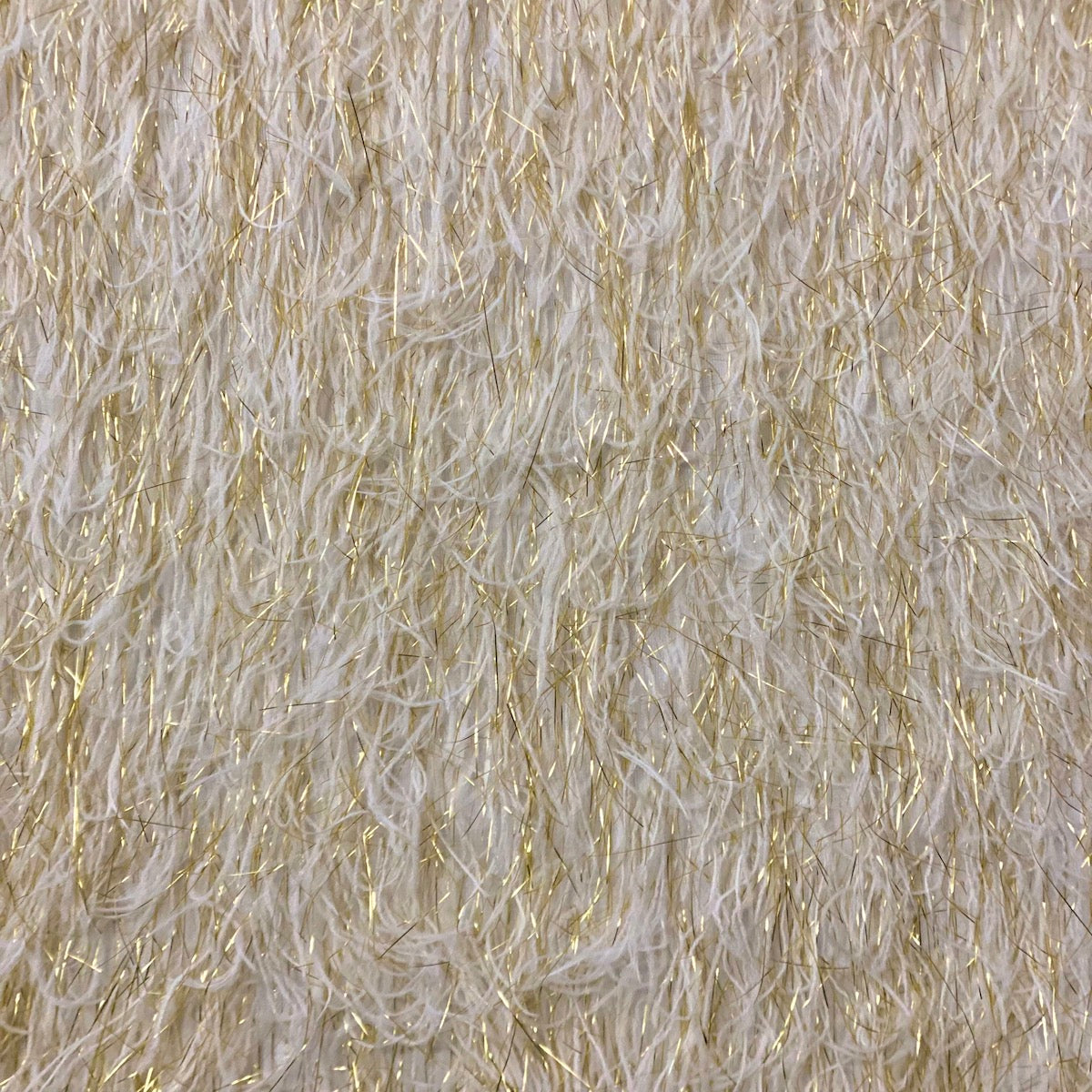 1 Yard Metallic Faux Fur Tinsel Ostrich Feather Fabric