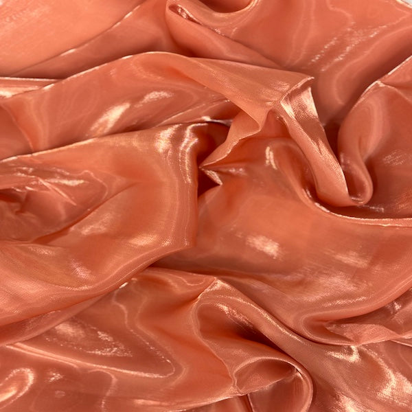 1 Yard Shimmering Crystalized Liquid Faux Silk Chiffon Fabric 59" Width