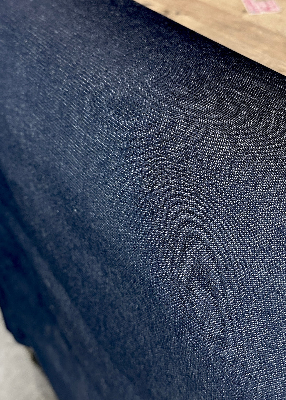 1 Yard USA Made Deep Indigo Denim Fabric 10 oz Ring Spun 100% Cotton, 68" Wide Heavyweight Textile