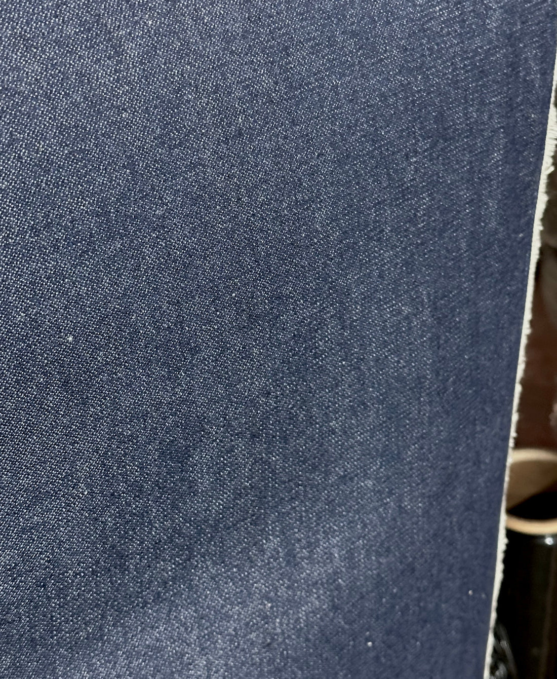 1 Yard USA Made 10 oz Dark Indigo Denim Fabric Ring Spun 100% Cotton, 68" Wide Heavyweight Material