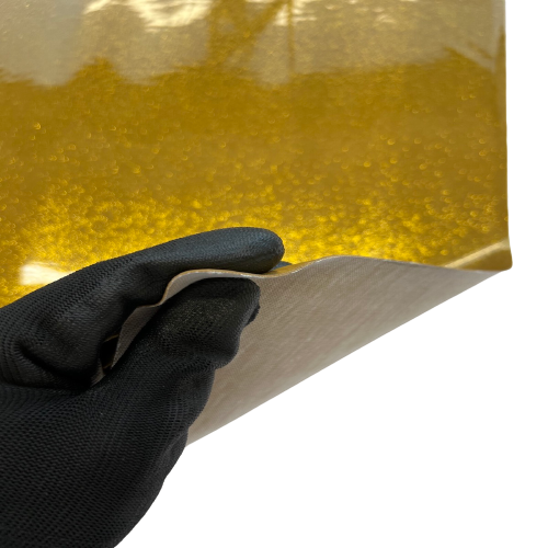 1 Yard Sparkle Glitter Vinyl Fabric 54" Wide Non-Stretch Upholstery Material for Crafts & Décor