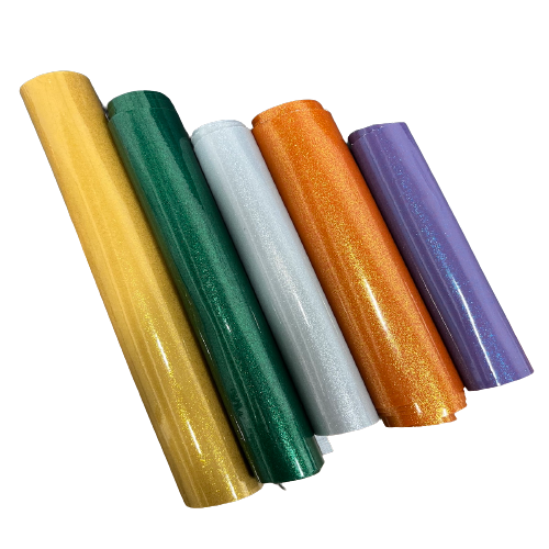 1 Yard Sparkle Glitter Vinyl Fabric 54" Wide Non-Stretch Upholstery Material for Crafts & Décor