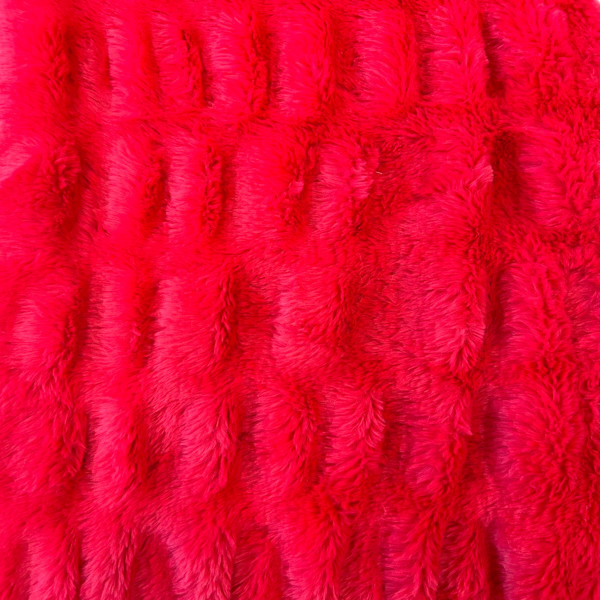 1 Yard Luxurious Ruched Chinchilla Stretch Faux Fur Fabric 60" Width