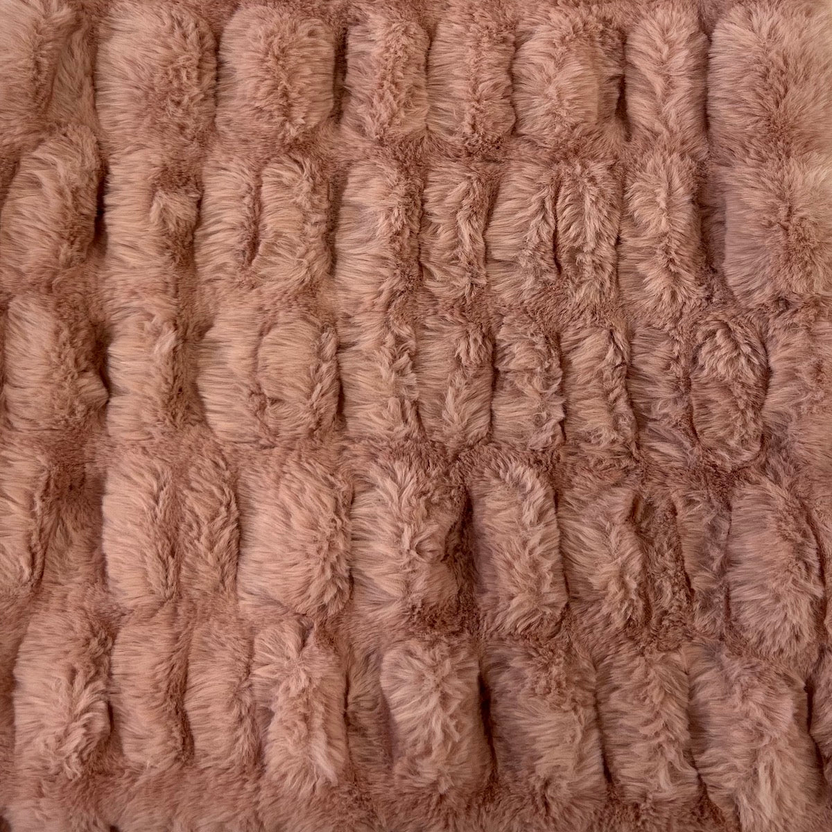 1 Yard Luxurious Ruched Chinchilla Stretch Faux Fur Fabric 60" Width