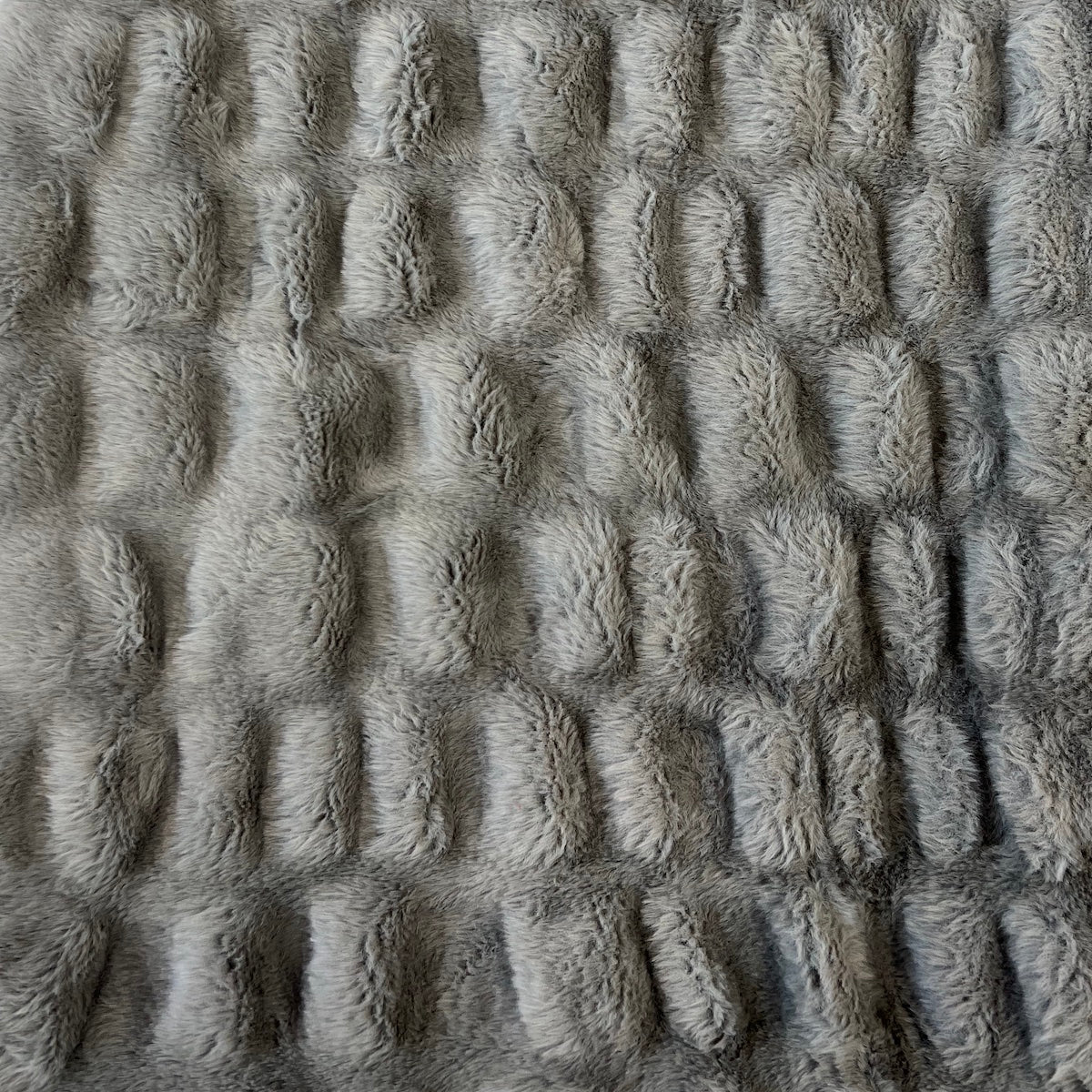 1 Yard Luxurious Ruched Chinchilla Stretch Faux Fur Fabric 60" Width