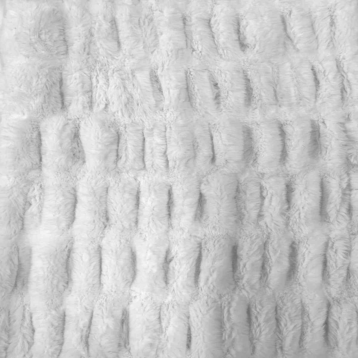 1 Yard Luxurious Ruched Chinchilla Stretch Faux Fur Fabric 60" Width