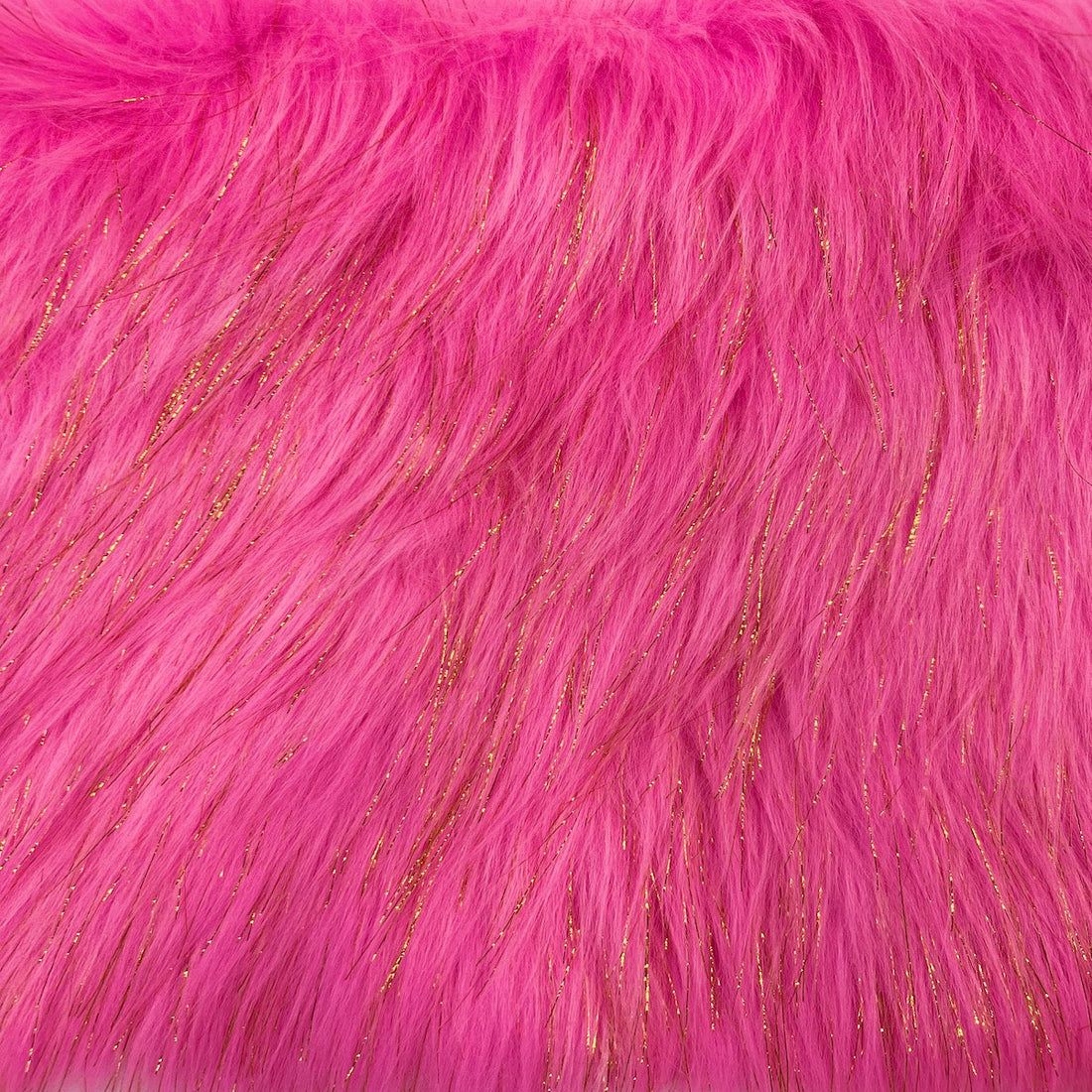 1 Yard 60" Sparkly Tinsel Faux Fur Fabric Shaggy Long Pile Glitter Fur for Costumes & Crafts