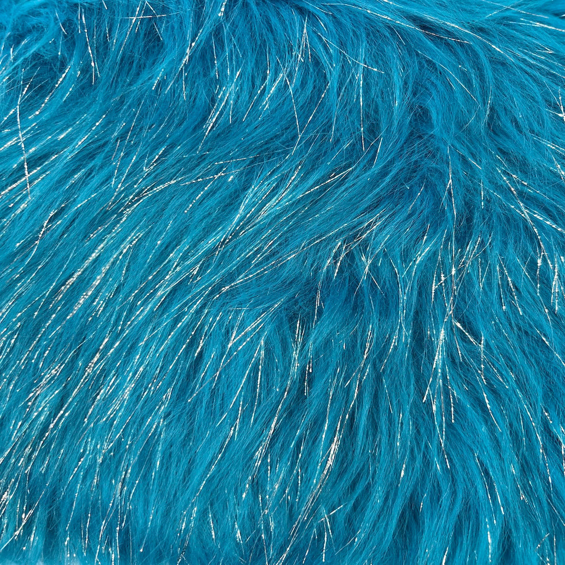 1 Yard 60" Sparkly Tinsel Faux Fur Fabric Shaggy Long Pile Glitter Fur for Costumes & Crafts