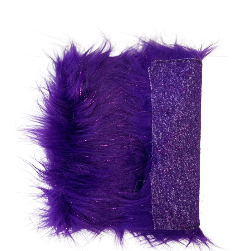 1 Yard 60" Sparkly Tinsel Faux Fur Fabric Shaggy Long Pile Glitter Fur for Costumes & Crafts